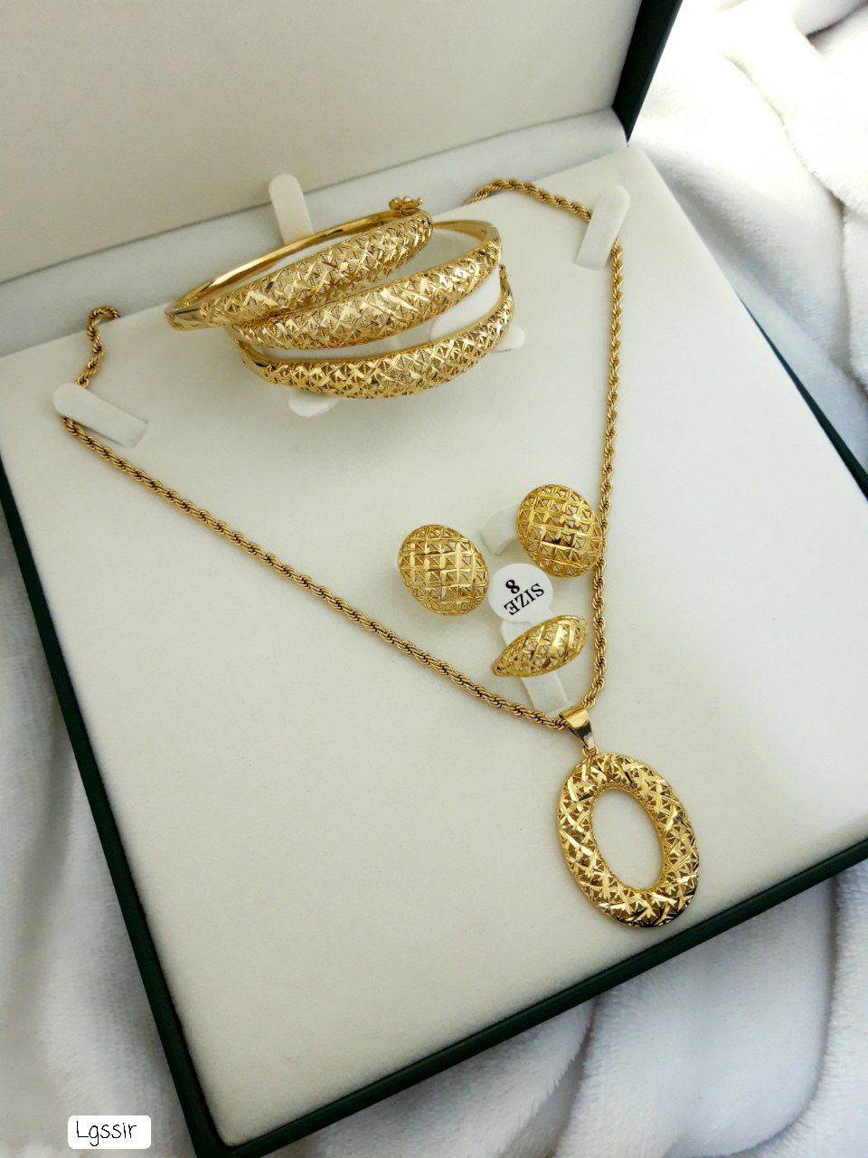 Parure BIKENZI Royal – Bracelet, Collier, Bague & Boucles